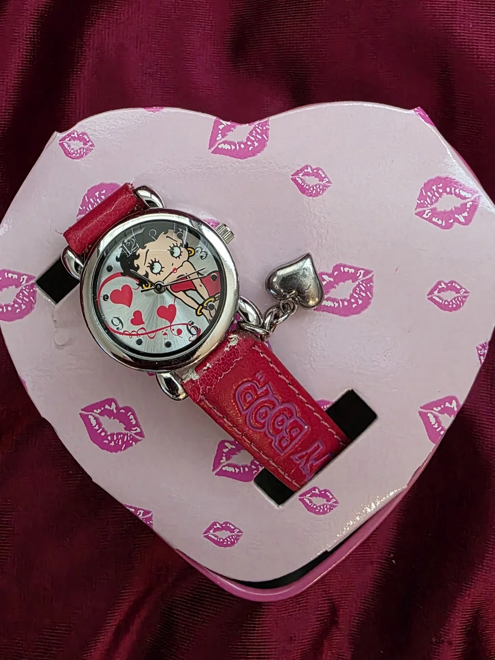 Betty Boop Women's Red Watch